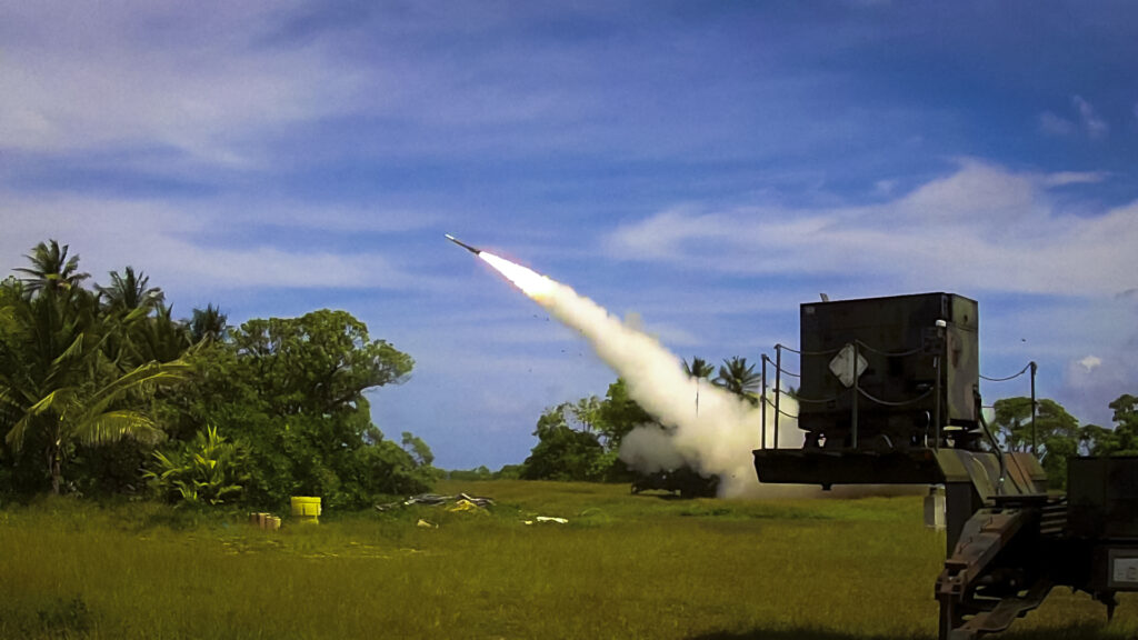 Army Patriot missile launch