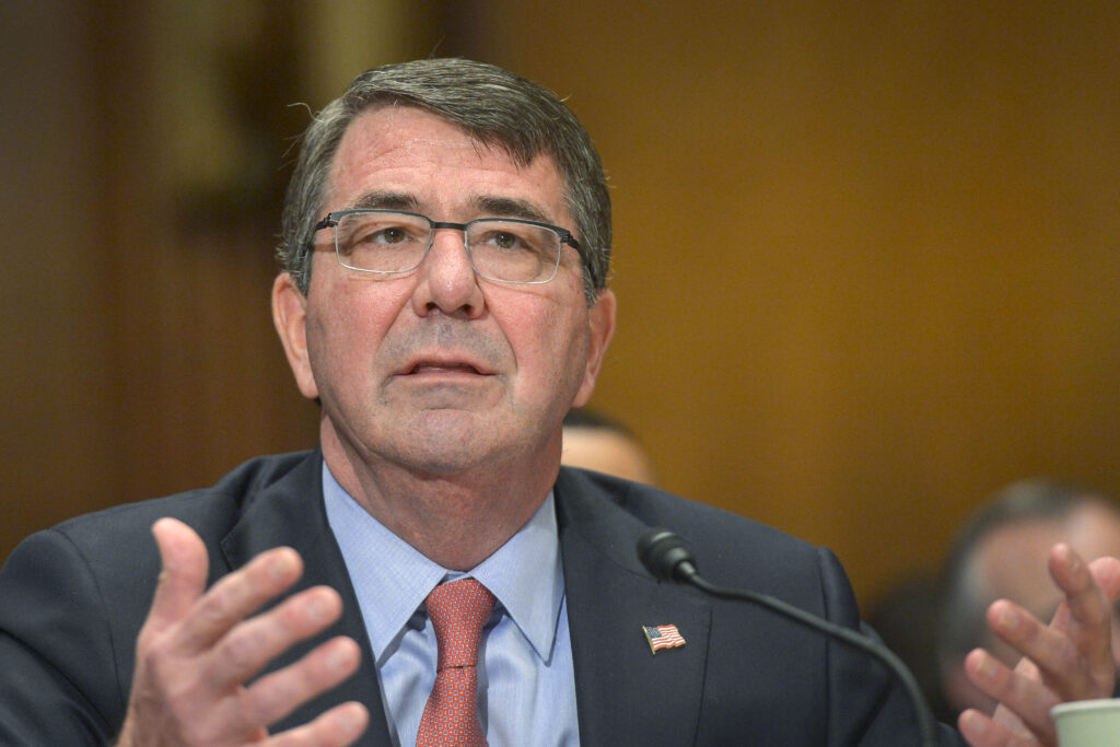 Secretary of Defense Ash Carter responds to questions while testifying before the Senate Appropriations Committee's defense subcommittee, in Washington, D.C., May 6, 2015. DoD Photo by Glenn Fawcett (Released)