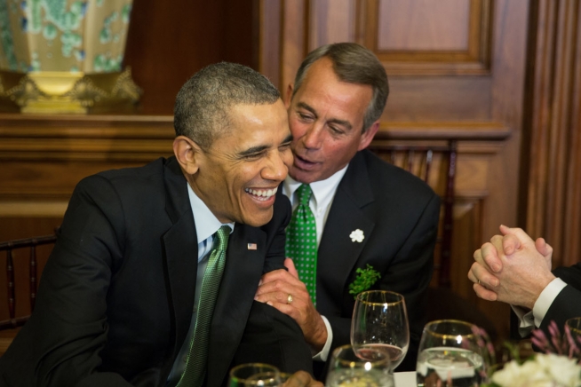 Rep. John Boehner and President Obama