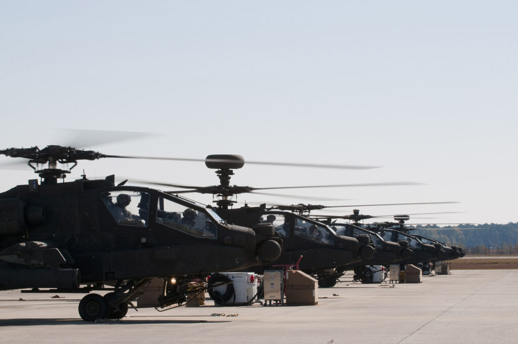 Army National Guard AH-64 Apaches.