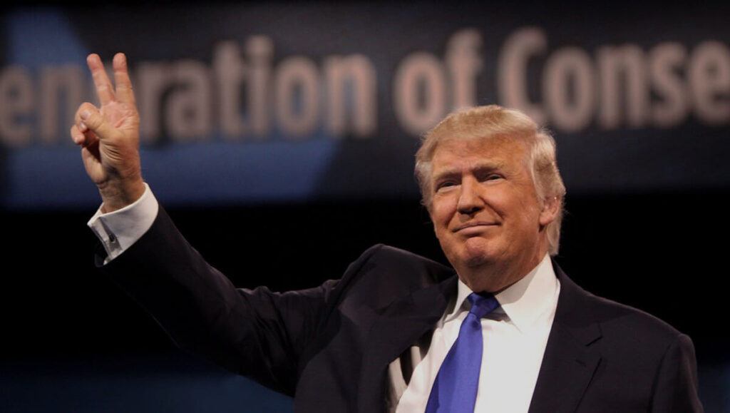 Donald Trump's campaign photo. 
