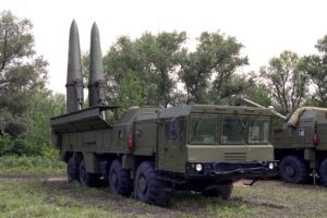 Russian Iskander tactical nukes in Kaliningrad Credit: militaryphotos.net