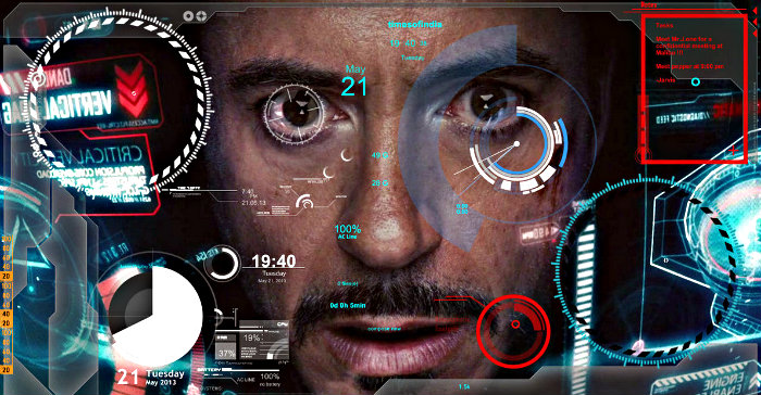 Tony Stark (Robert Downey Jr.) relies on the JARVIS artificial intelligence to help pilot his Iron Man suit. (Marvel Comics/Paramount Pictures)