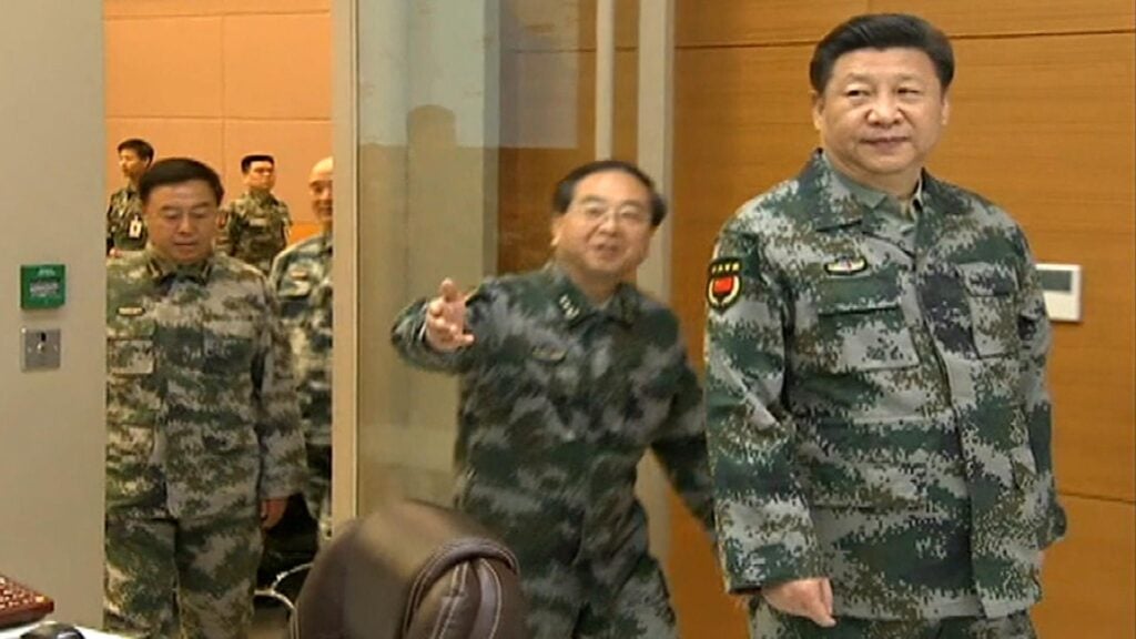Xi Jinping in military uniform
