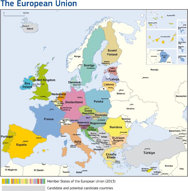 European Union map
