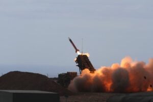 Patriot missile firing