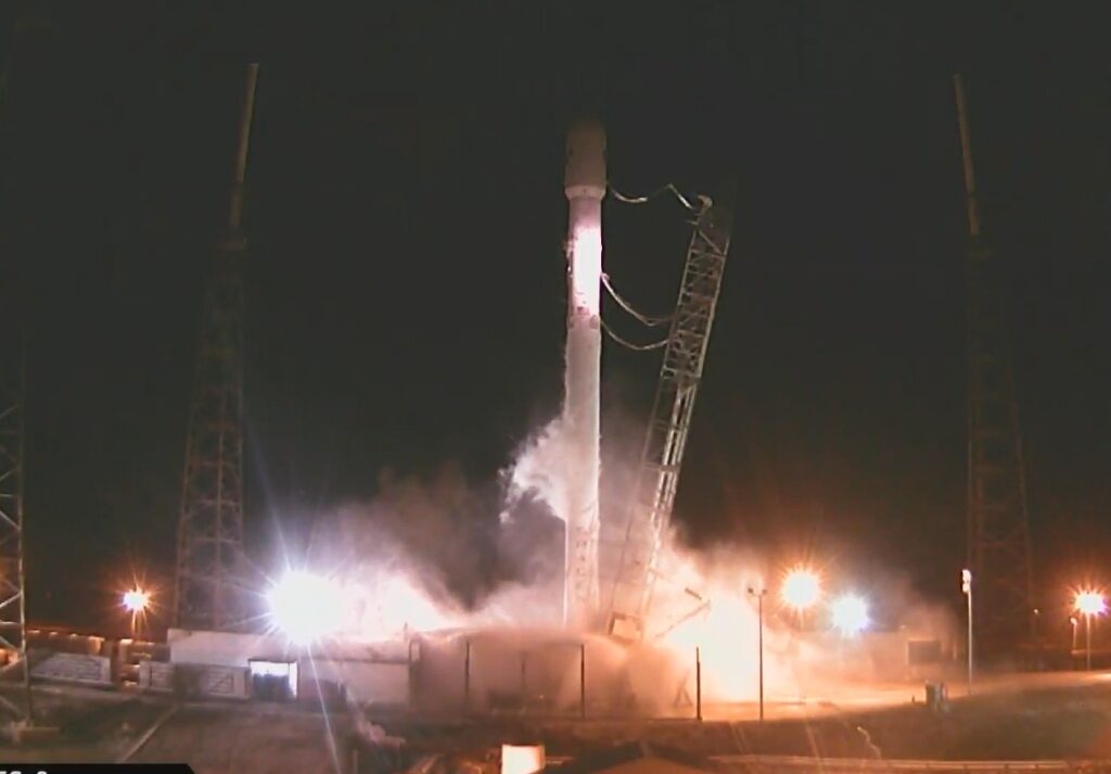 Falcon 9 undergoes static test