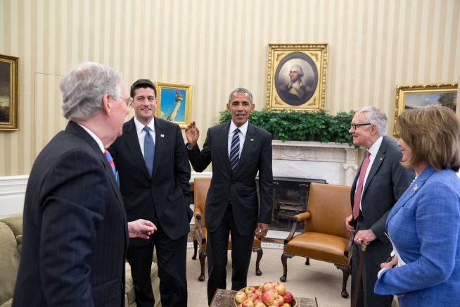 Sen. McConnell, Rep. Ryan, President Obama, Sen. Reid, Rep. Pelosi