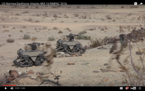 Marine Corps robots at MIX-16 experiment
