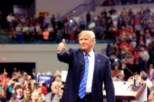 Donald Trump thumbs up