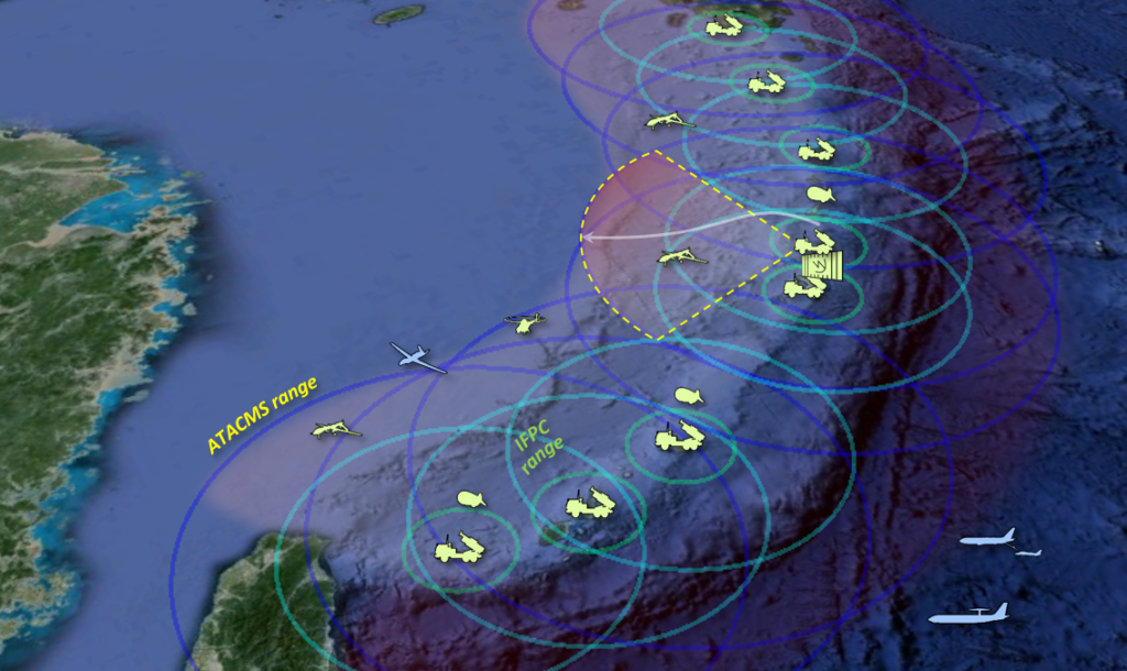 Land-based missiles could form a virtual wall against Chinese aggression (CSBA graphic)