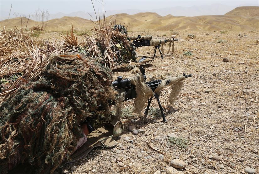 Peshmerga training with M14s