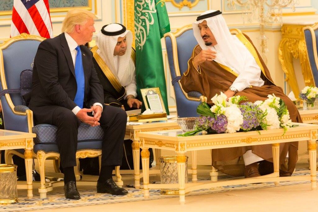 President Trump and King Salman bin Abdulaziz Al Saud