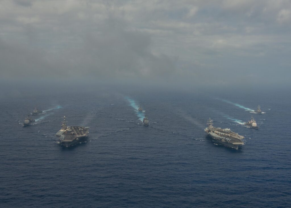 Two US carriers in Pacific