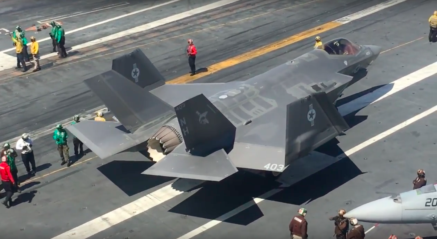 F-35C Joins Integrated Carrier Ops; Refueling Mishap: Videos Etc.