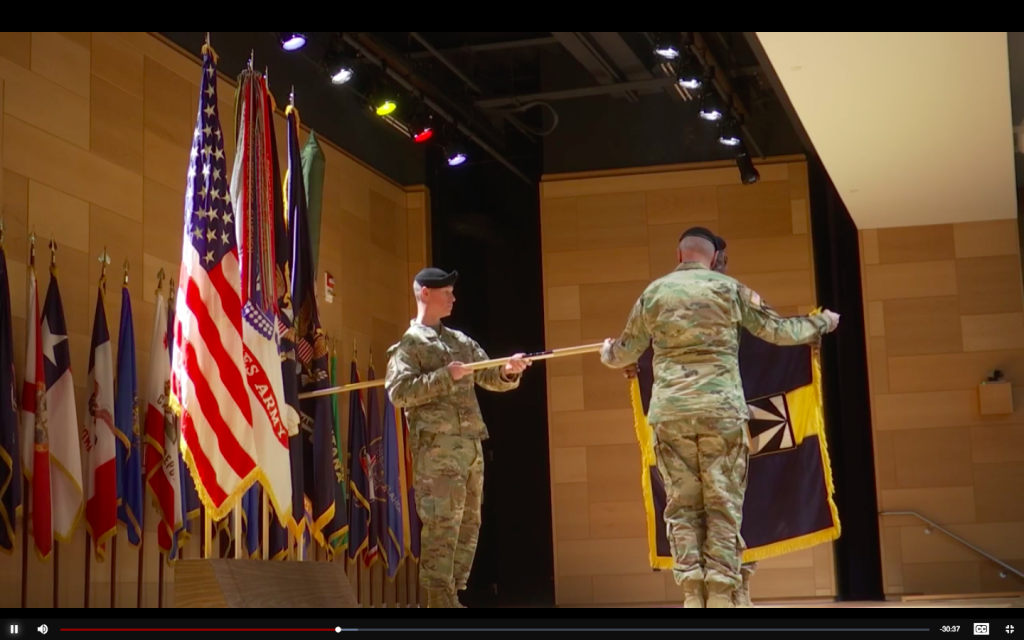 Screencap of Army video