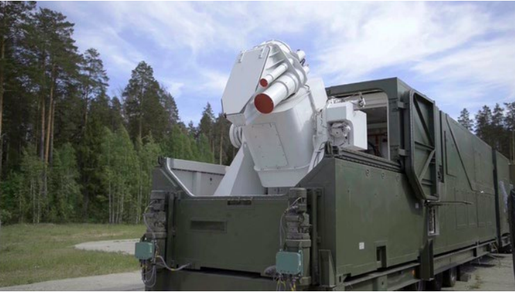 A Russian mobile laser system used to dazzle aerial and space reconnaissance assets. Image credit: Russian Ministry of Defense.3