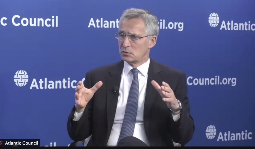 screenshot of Atlantic Council video