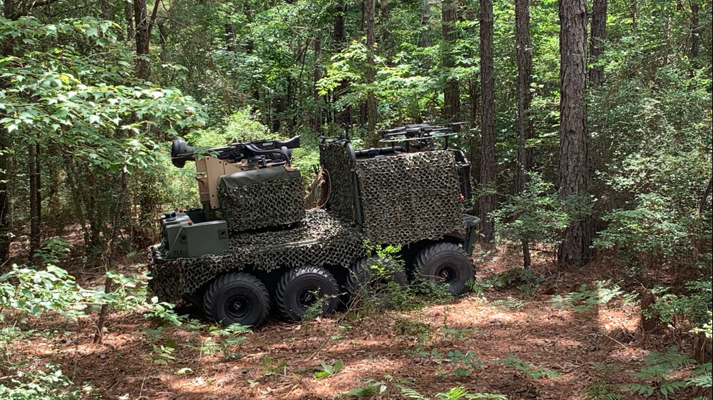 In first, Army soldiers fight with, and against, robotic vehicles in training