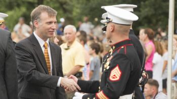 Marine Corps War Memorial Sunset Parade, July 05, 2016