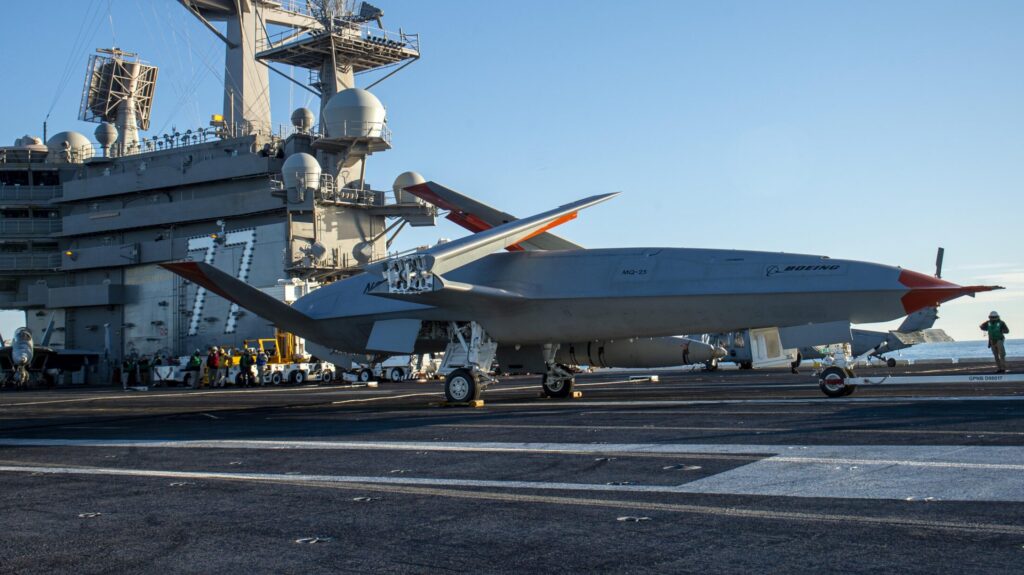 Navy completes first control room on aircraft carrier for MQ-25