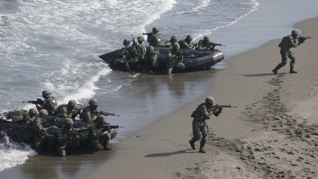 Taiwanese Military Perform Drills As Part Of Military Holiday Celebrations.