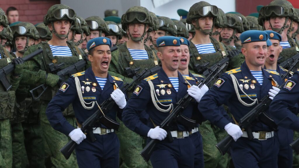 Russian President Vladimir Putin Attends 77th Victory Day With Parade On Red Square