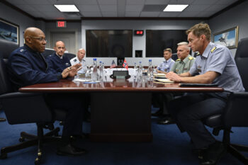 CSAF Brown meets Norway Maj. Gen. Folland