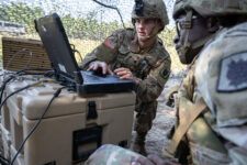 The Army's Unified Network strives for transport agnostic links so a component can plug it into commercial internet and various terminals. (US Army photo).