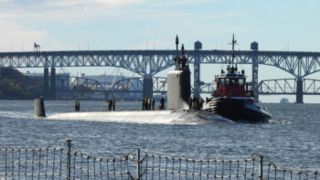 USS Oregon returns to Naval Submarine Base New London