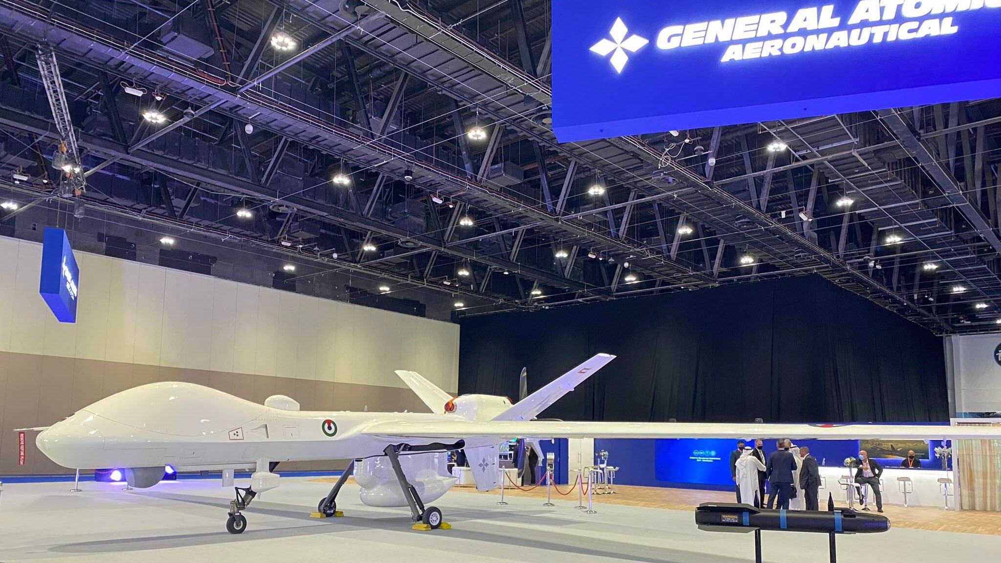 MQ-9B SeaGuardian with Emirati flag symbol 