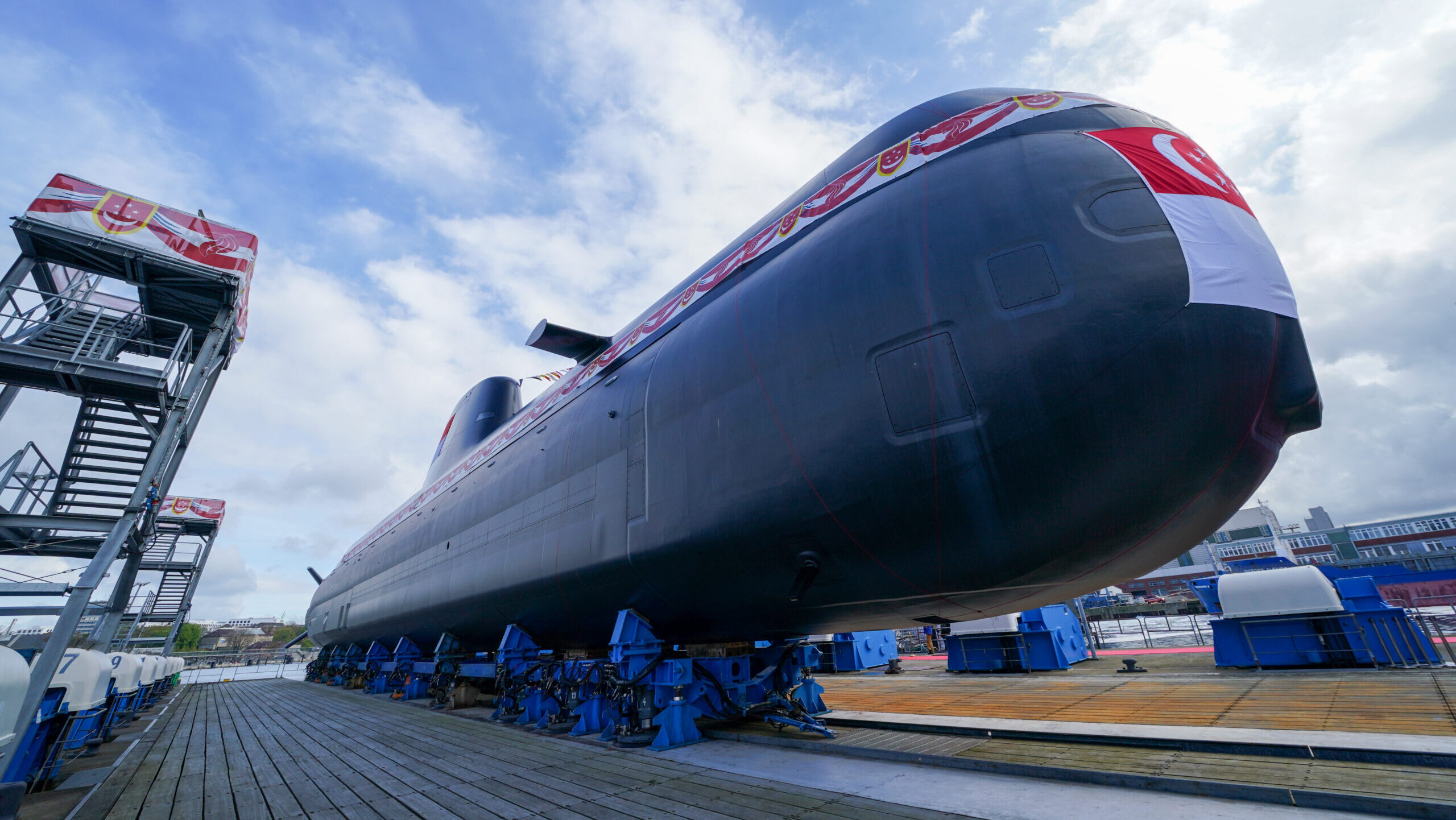 Submarine christening for Singapore in Kiel