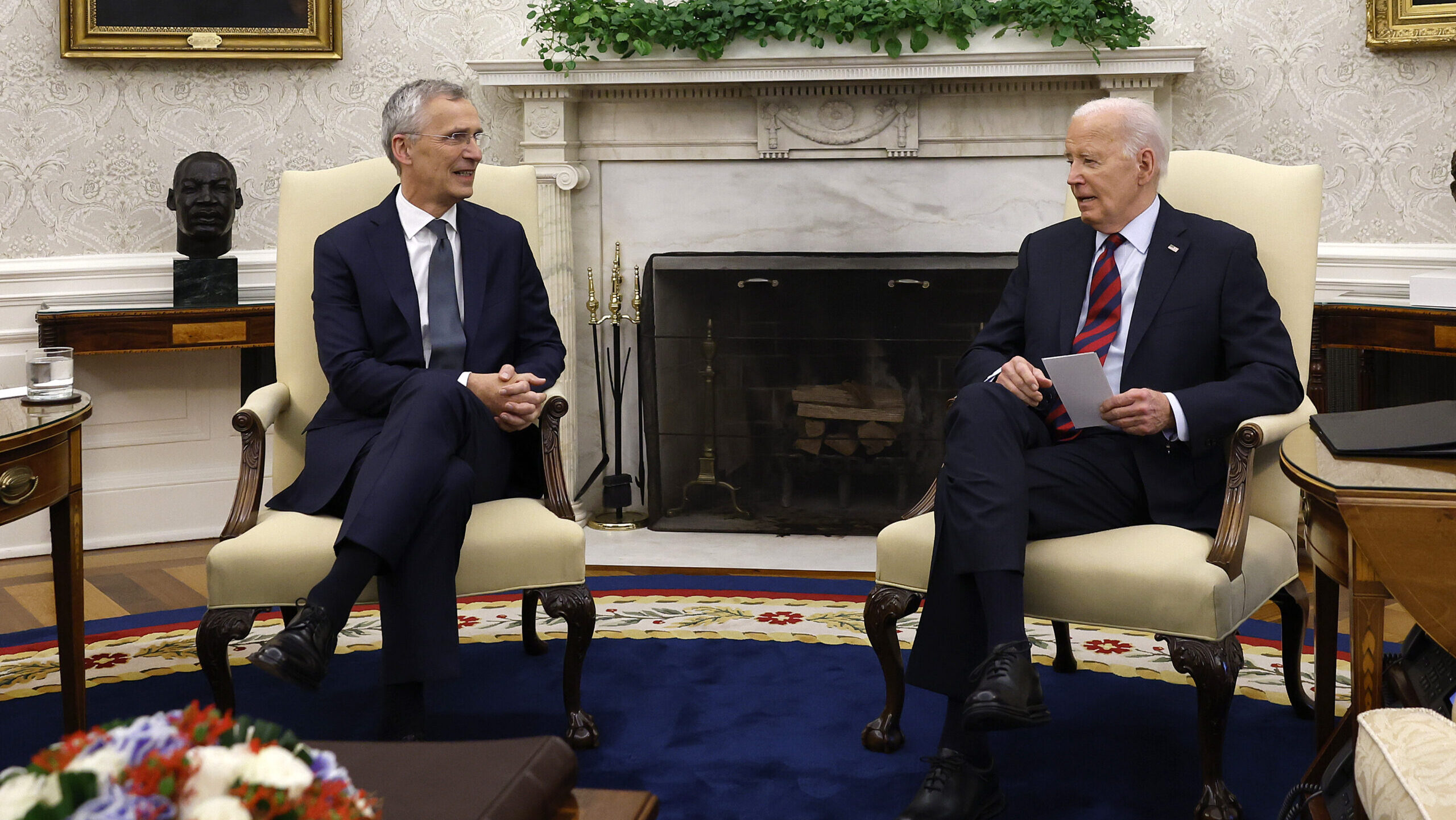 President Biden Holds Bilateral Meeting With Secretary General Jens Stoltenberg Of NATO