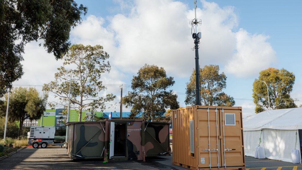 Silentium passive radar alongside LMA cabin