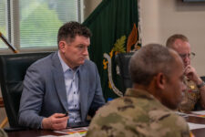 Assistant Secretary of Defense for Special Operations and Low-Intensity Conflict visits 7th Special Forces Group (Airborne)