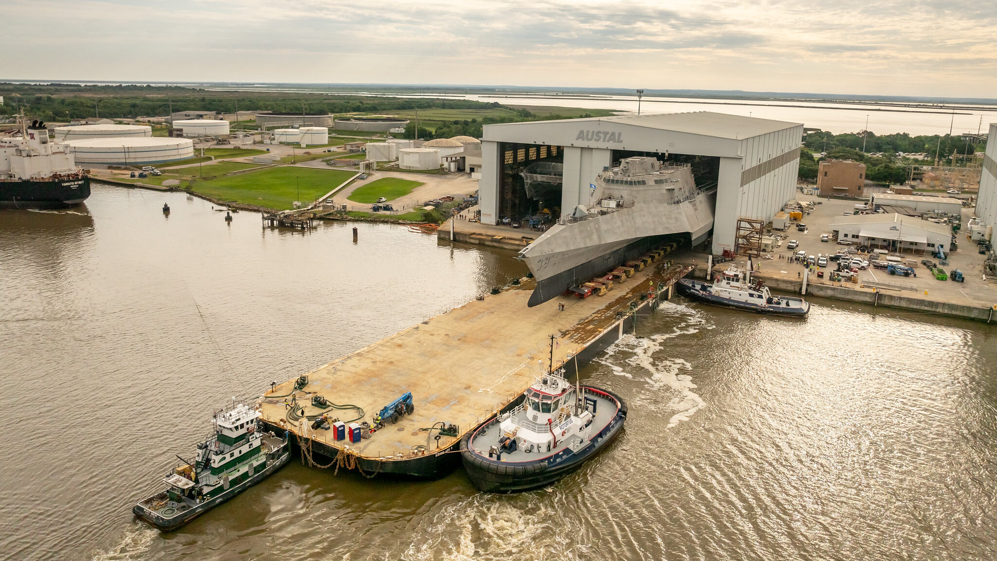 Austal launches the final Littoral Combat Ship as Navy plays catch up on Constellation