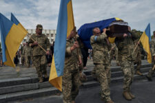 Funeral Takes Place Of Downed Ukrainian Pilot