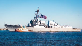 USS THOMAS HUDNER (DDG 116) RETURNS HOME