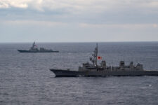 JMSDF Sails With USS Carl Vinson