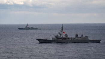 JMSDF Sails With USS Carl Vinson