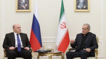 Russian Prime Minister Mikhail Mishustin in Iran