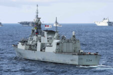 Royal Canadian Navy Halifax-class frigate HMCS Regina