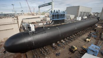 Submarine under construction