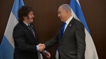 Argentina's President Javier Milei in West Jerusalem