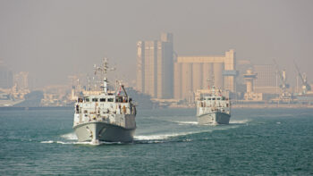 HMS Penzance and HMS Shoreham on Op KIPION