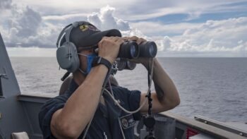 USS Mustin Transits South China Sea