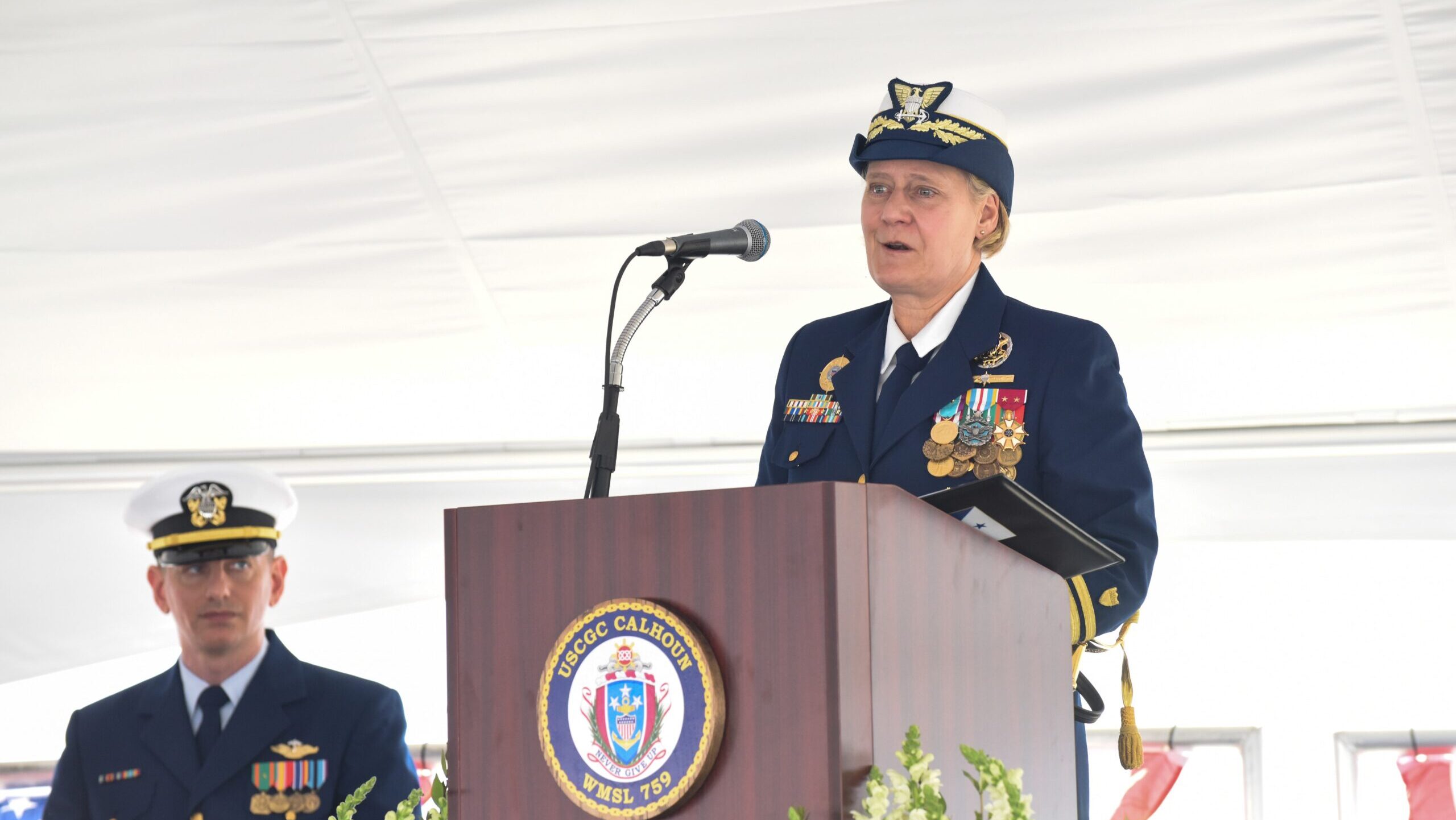 Coast Guard’s Fagan, first female service chief, removed by Trump administration