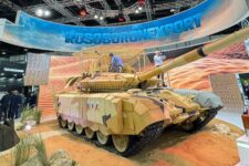 With UAVs, air defenses and a full-sized, modified tank, Russian firms make splash inside IDEX 2025