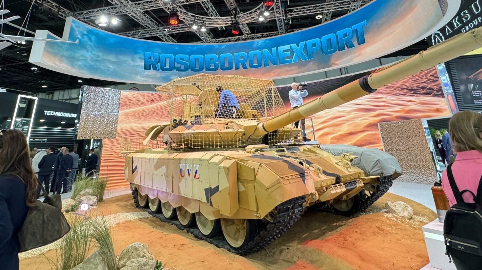 With UAVs, air defenses and a full-sized, modified tank, Russian firms make splash inside IDEX 2025