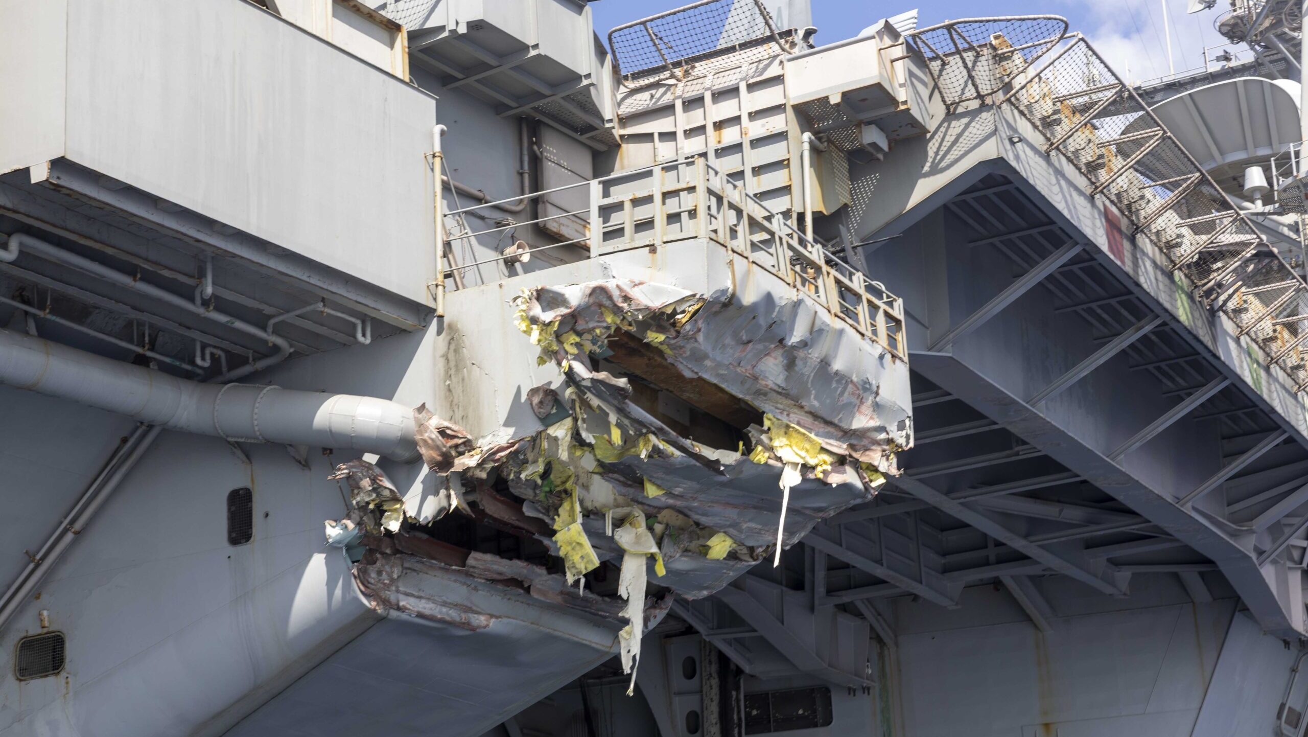 Navy relieves captain of carrier that hit merchant vessel